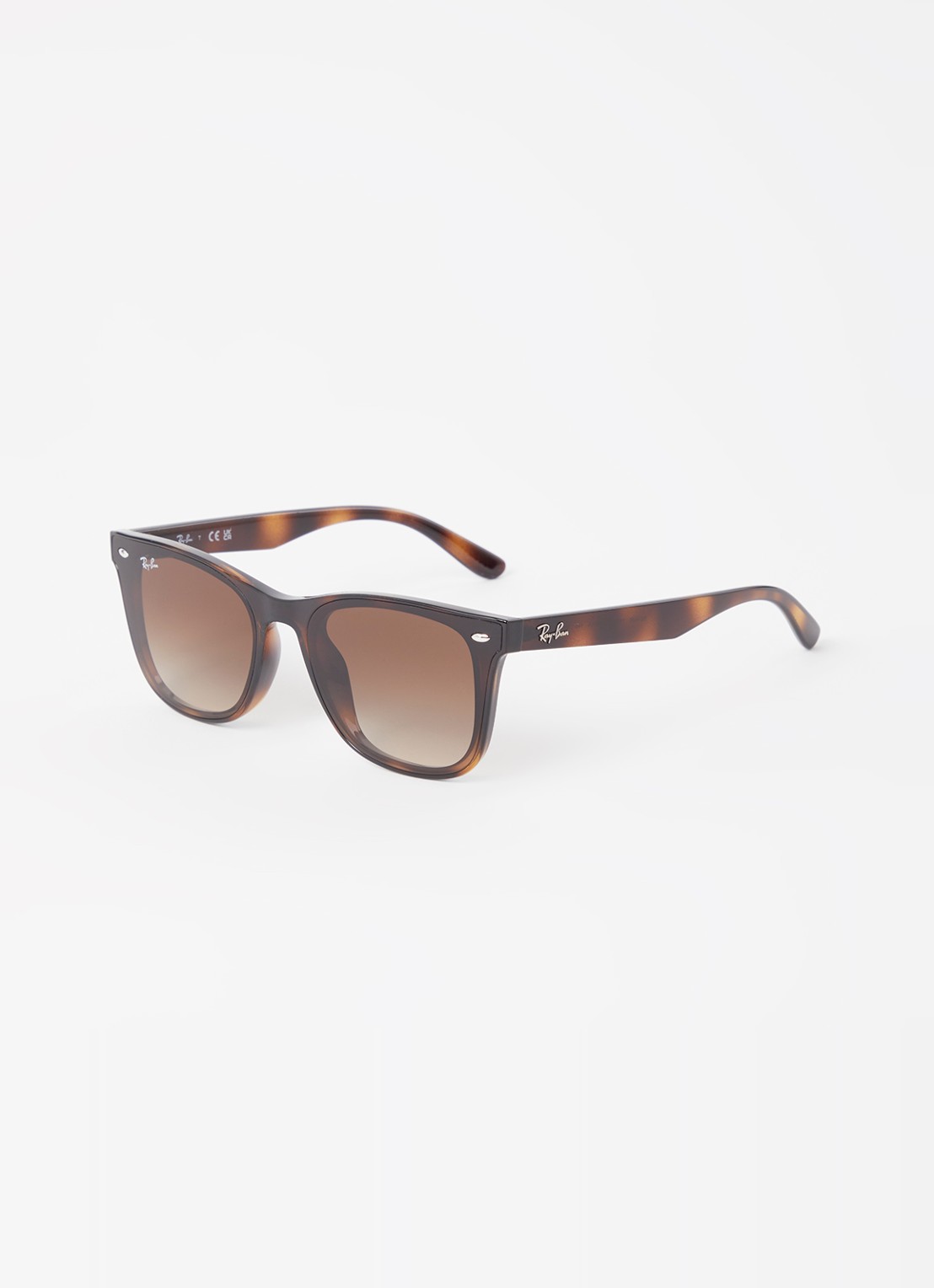 Ray-Ban Wayfarer zonnebril RB4420   - voorkant donkerbruin
