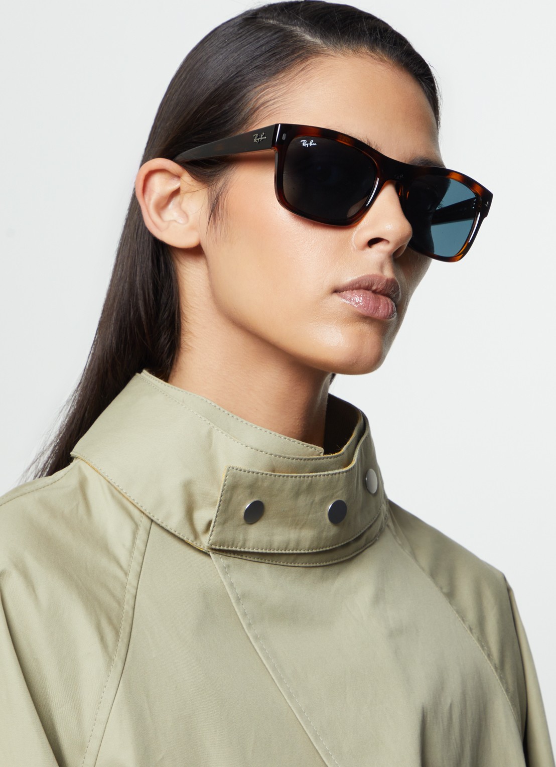 Ray-Ban Wayfarer zonnebril RB4428 - voorkant 5 donkerbruin