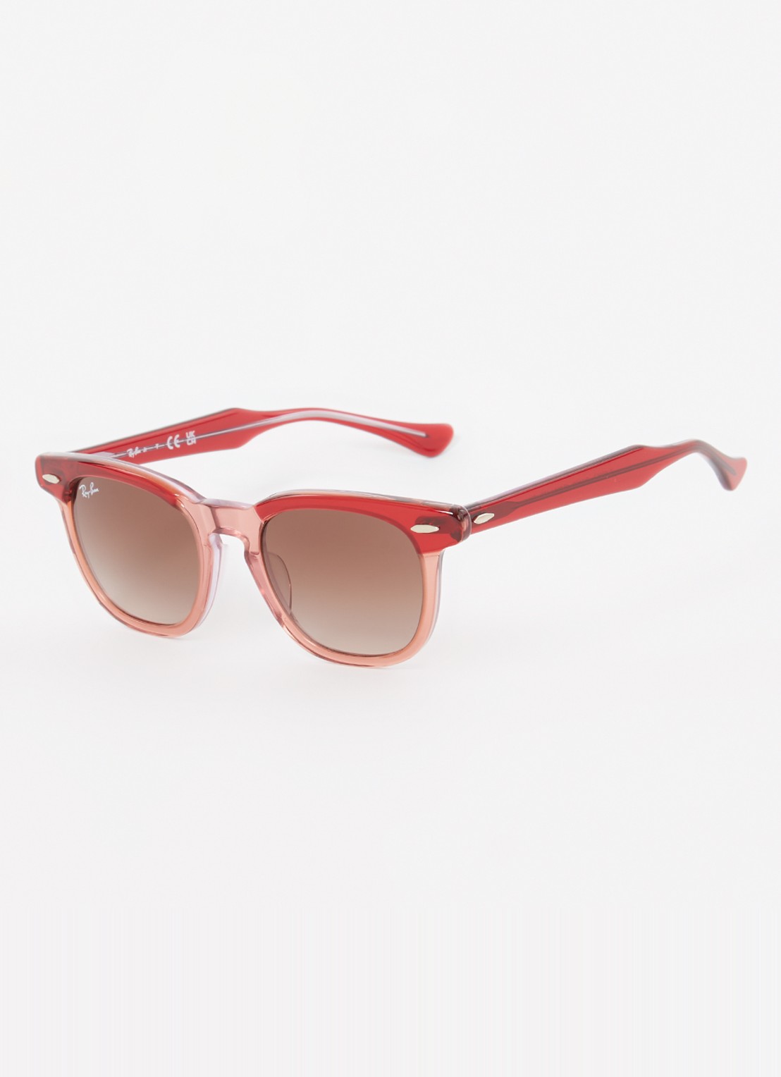 Ray-Ban Wayfarer zonnebril RJ9098S - voorkant cranberryrood