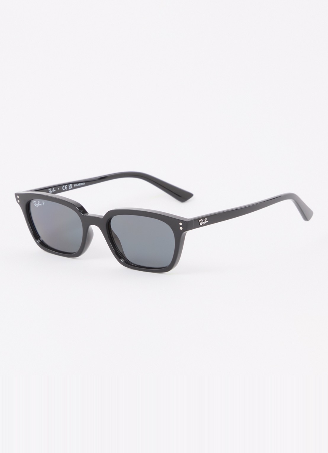 Ray-Ban Zaya zonnebril gepolariseerd RB4456  - voorkant zwart