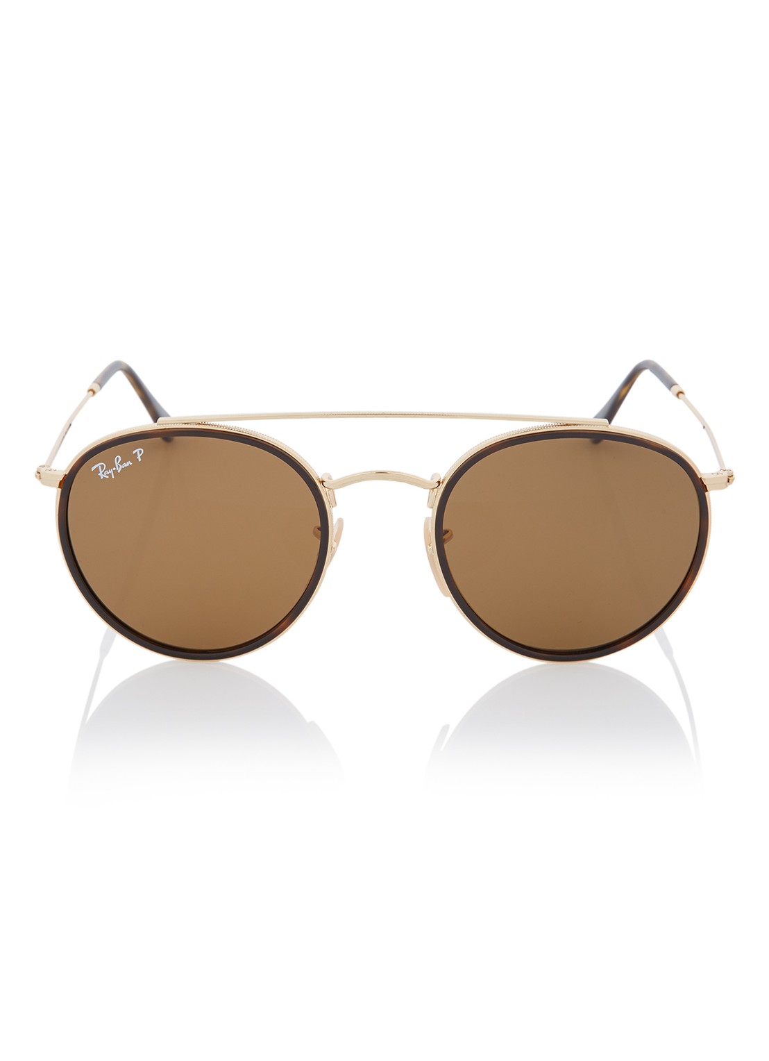Ray-Ban Zonnebril gepolariseerd RB3647N  - voorkant 2 goud