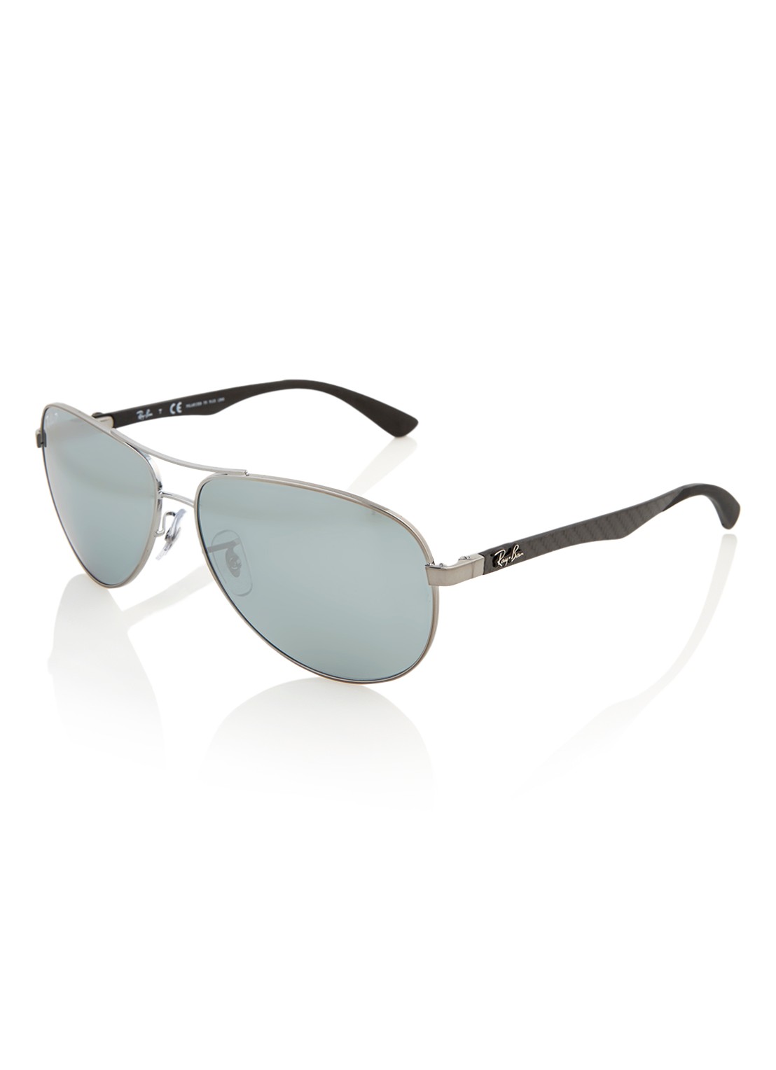 Ray-Ban Zonnebril gepolariseerd RB8313 61 - voorkant 3 zilver