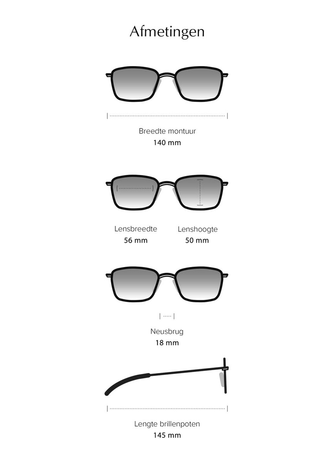 Ray-Ban Zonnebril RB4387 - detail 4 zwart