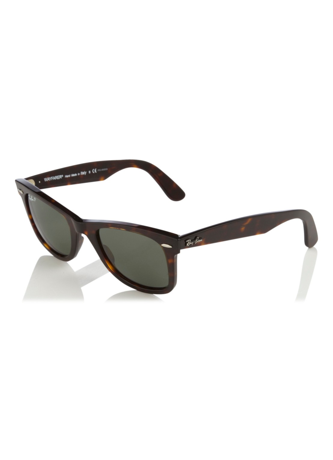 Ray-Ban Zonnebril Wayfarer gepolariseerd RB2140 - voorkant 4 bruin
