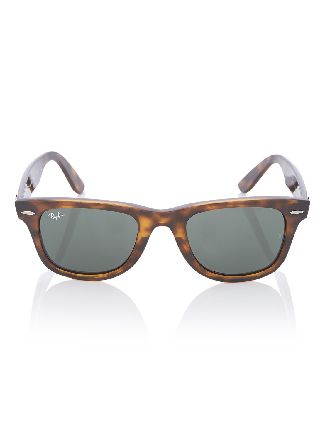 Ray-Ban Zonnebril Wayfarer RB4340  - voorkant 4 donkerbruin
