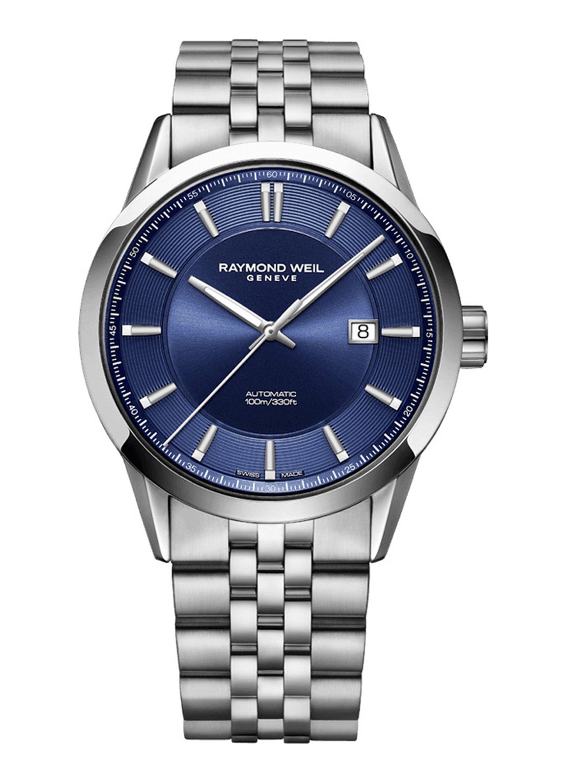 Raymond Weil Freelancer horloge 2731-ST-50001 - voorkant zilver