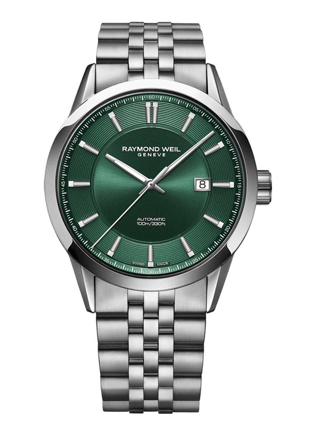Raymond Weil Freelancer horloge 2731-ST-52001 - voorkant zilver