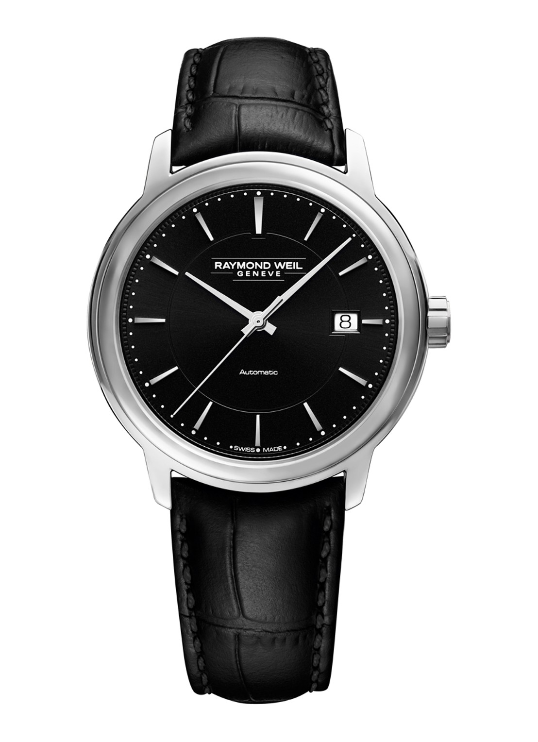 Raymond Weil Maestro horloge 2237 -STC-20011 - voorkant zwart