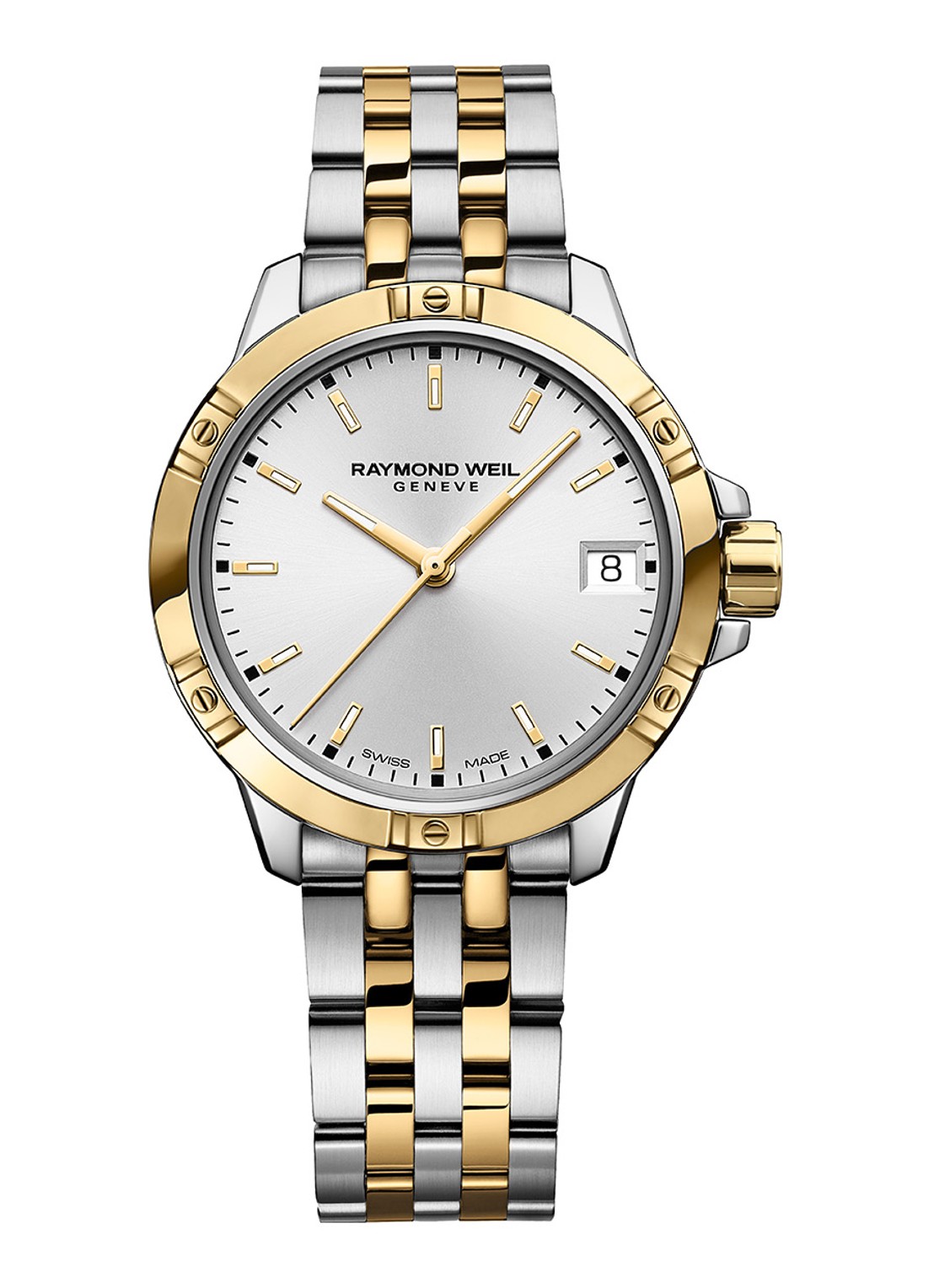 Raymond Weil Tango horloge 5960 -STP-30041 - voorkant zilver