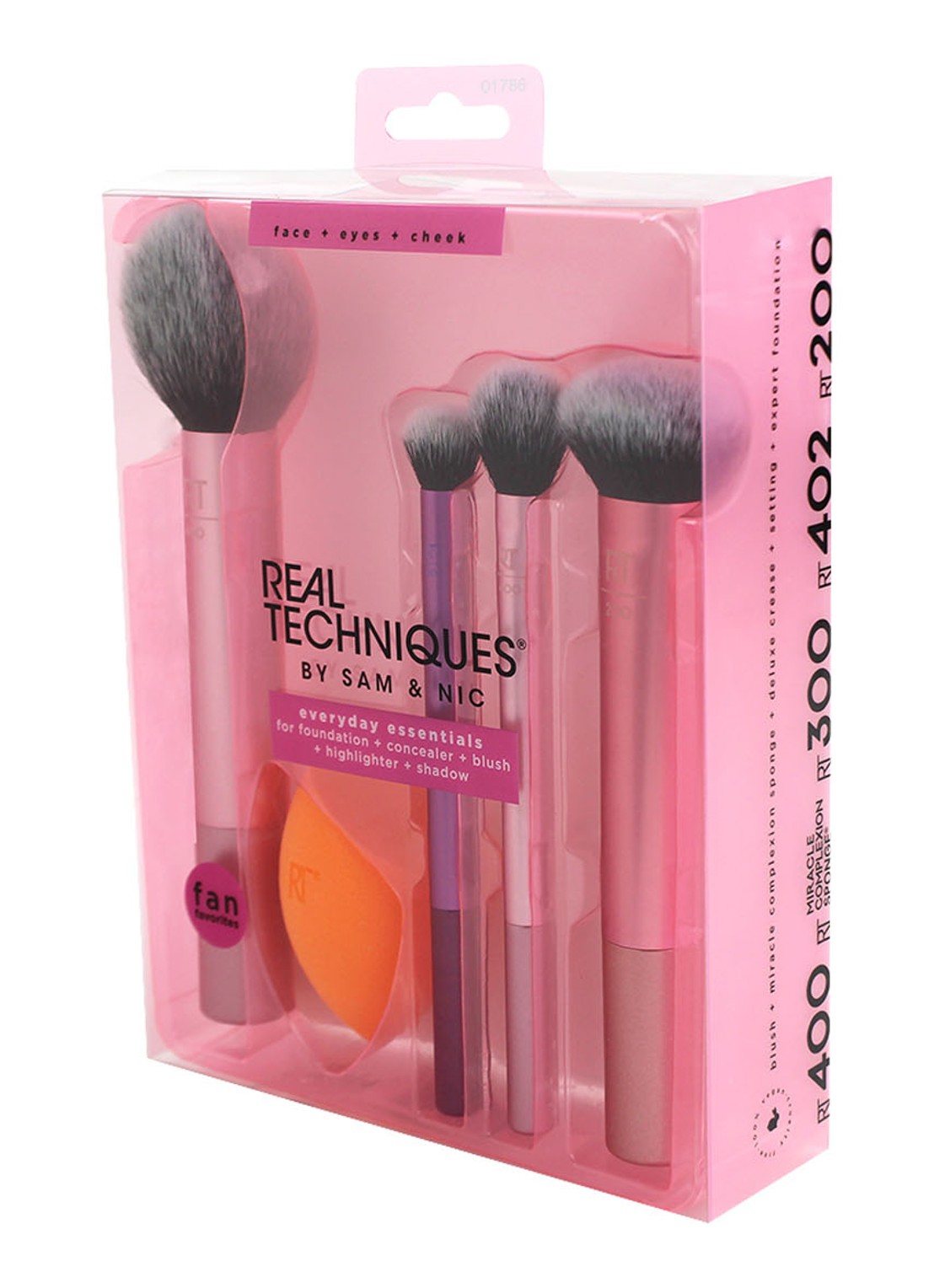 Real Techniques Everyday Essentials - make-upkwast set - detail 4 roze