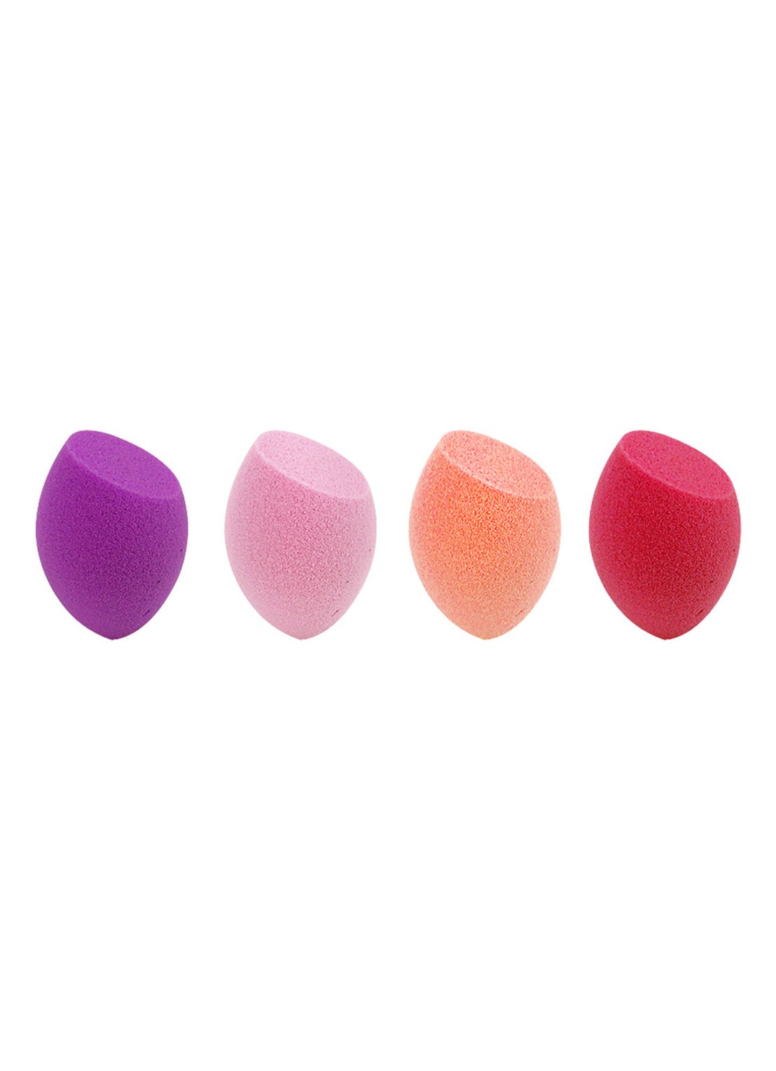 Real Techniques Mini Miracle Sponges - make-up spons set van 4 - voorkant multicolor