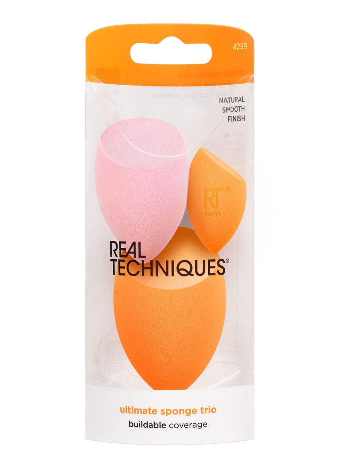 Real Techniques Ultimate Makeup Sponge Blending and Setting Trio - make-up spons set van 3  - voorkant 3 undefined