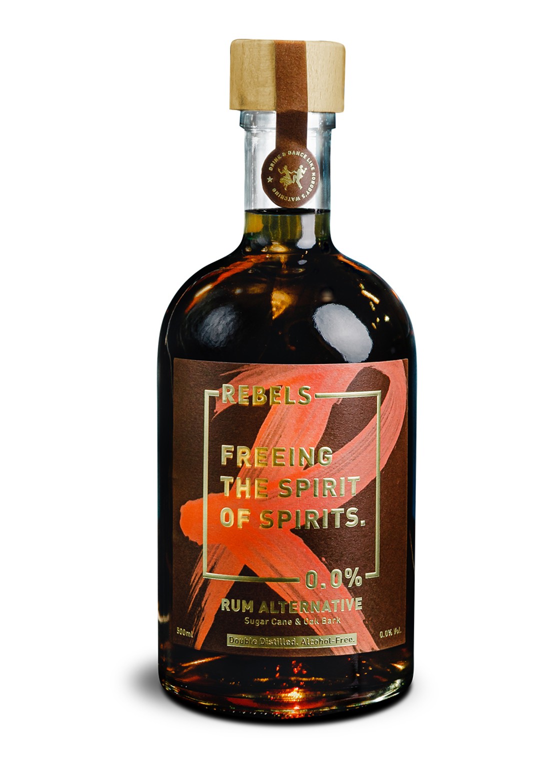 Rebels 0.0% Dark Spice likeur alcoholvrij 500 ml - voorkant 2 undefined