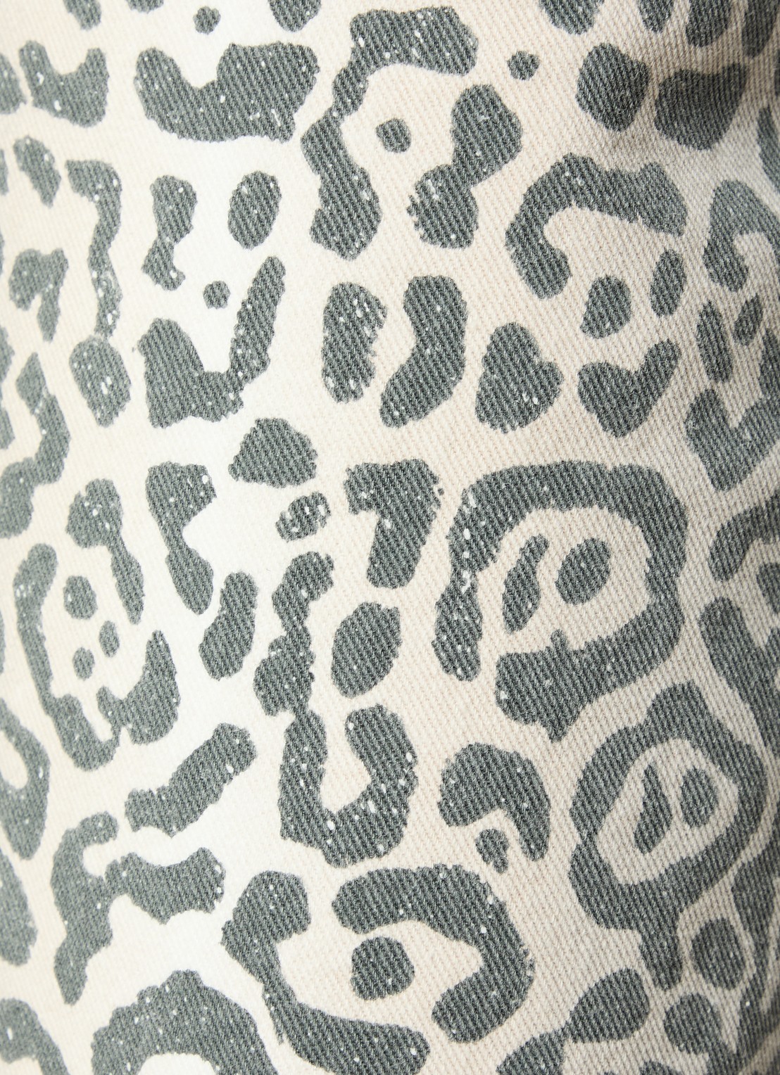 Refined Department Harvey high waist flared jeans met panterprint - detail 3 lichtgrijs