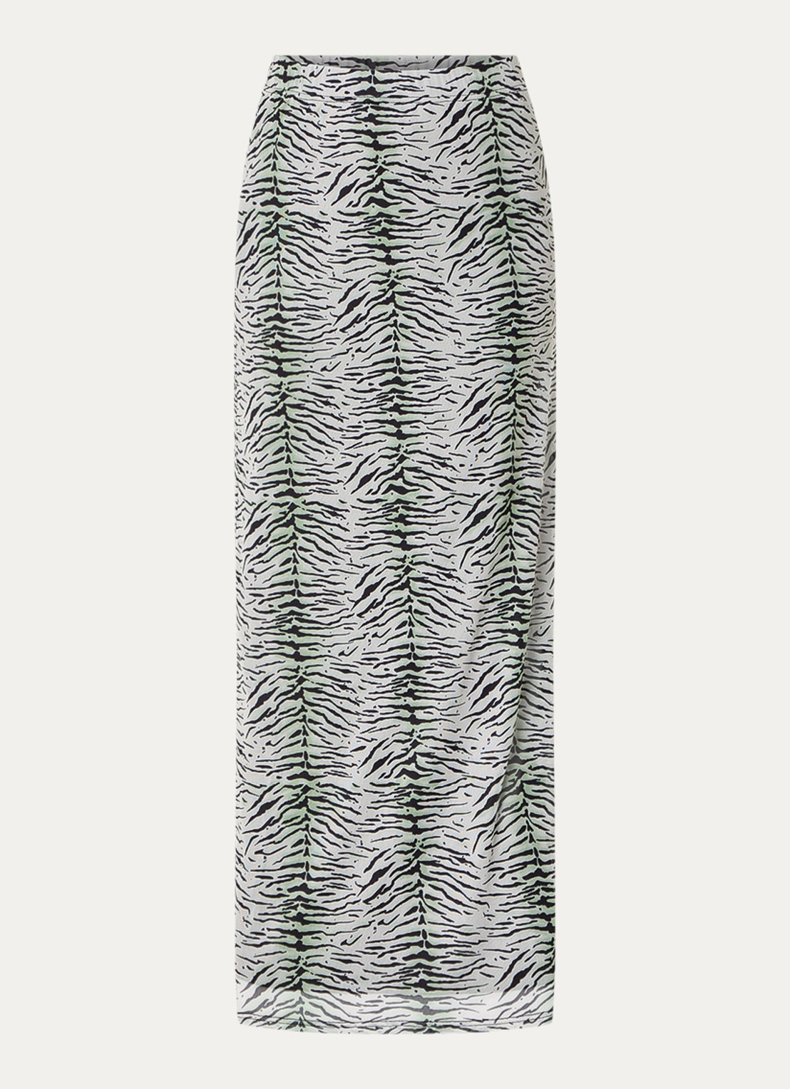 Refined Department Jasmijn maxi kokerrok met zebraprint - voorkant 3 wit