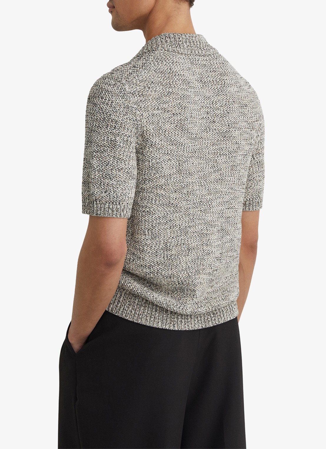 Reiss Addis regular fit overhemd - achterkant 6 beige