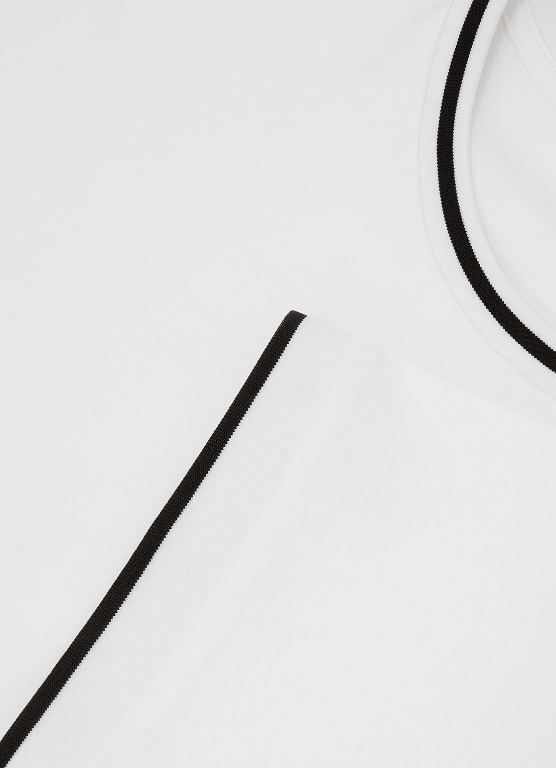 Reiss Ainsley T-shirt met gestreept detail - detail 5 white / wit