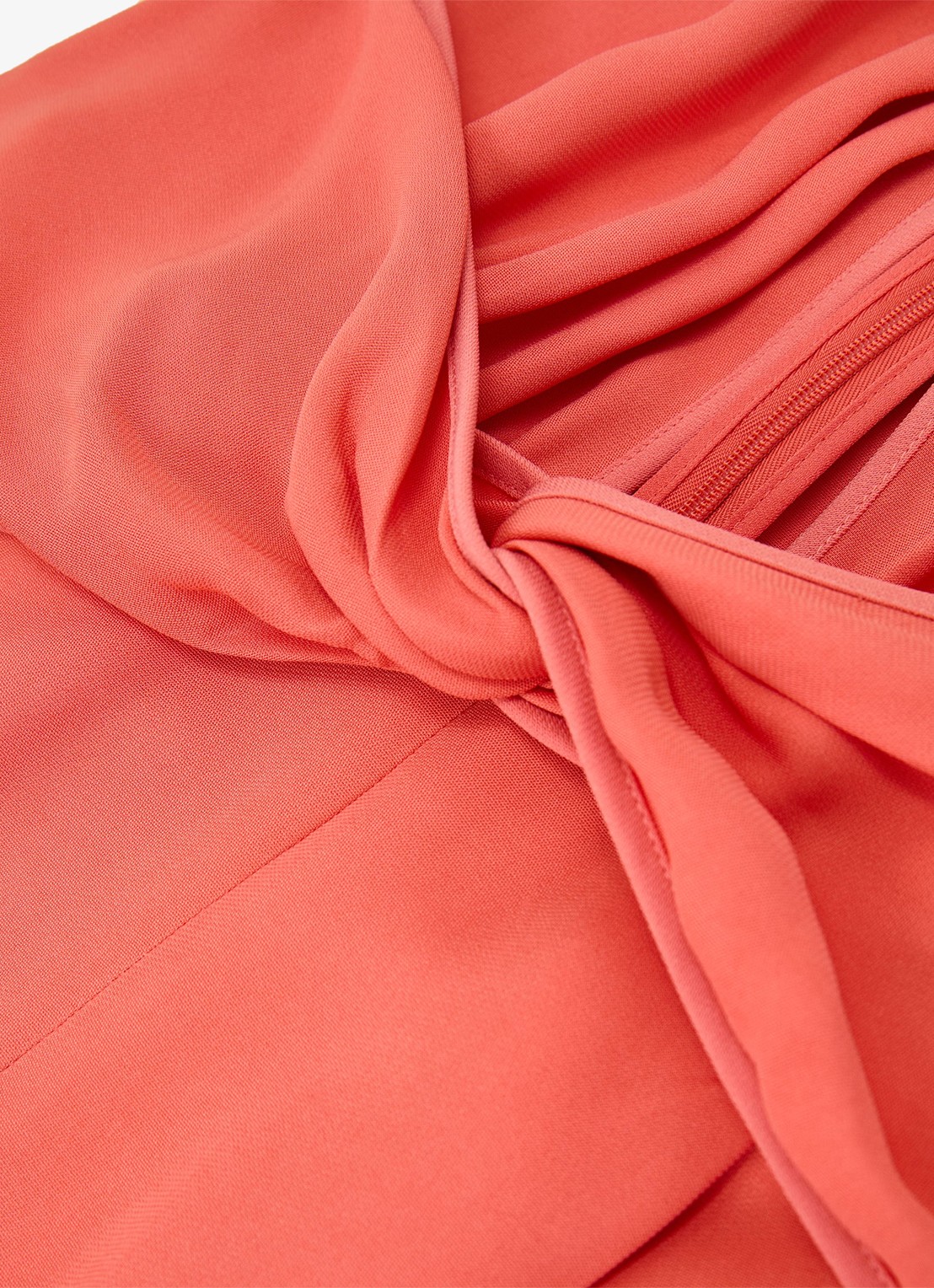 Reiss Akia wide fit jumpsuit met steekzakken - detail 6 koraalroze