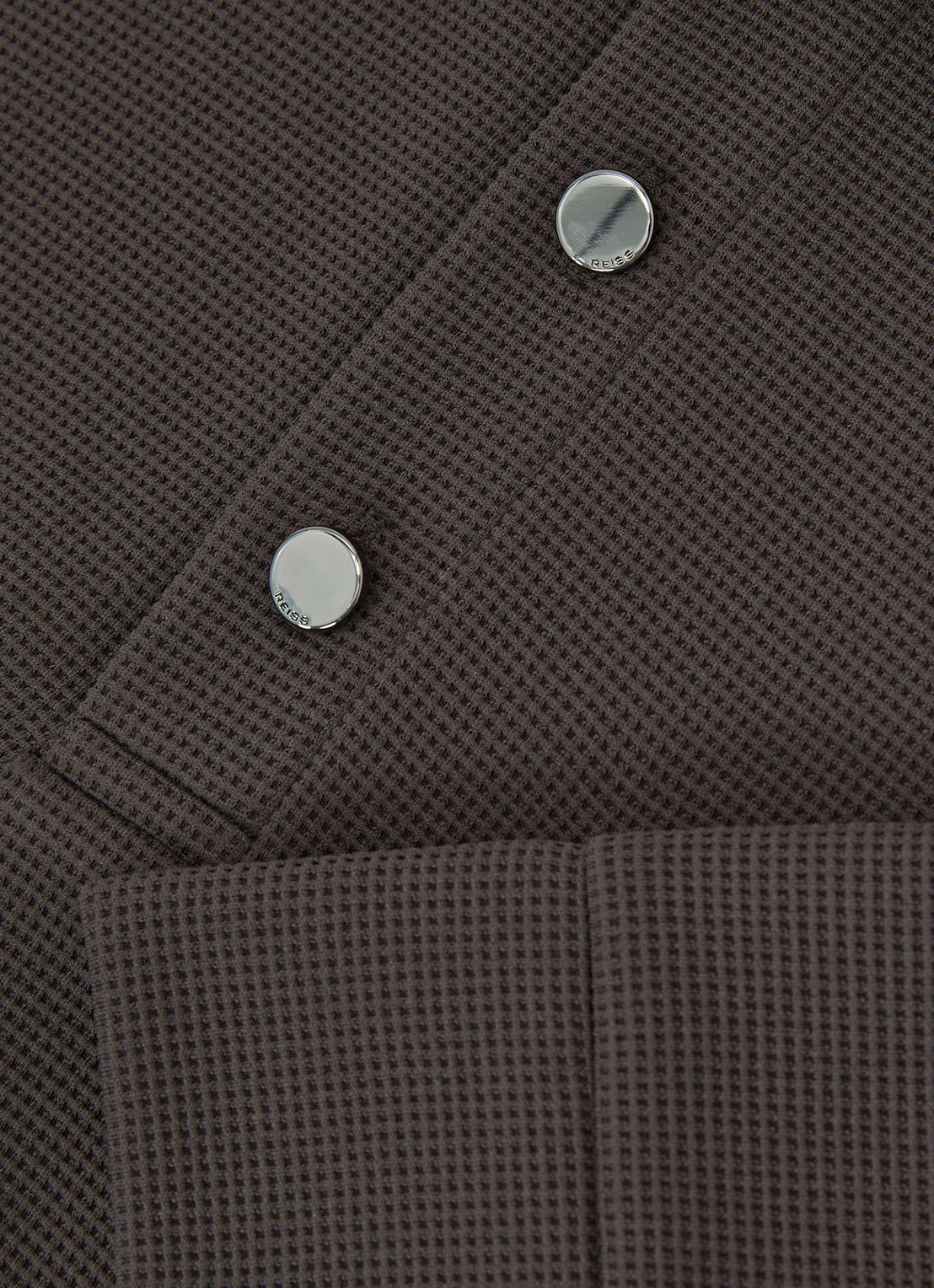 Reiss ALBA polo met structuur - detail 3 bruin