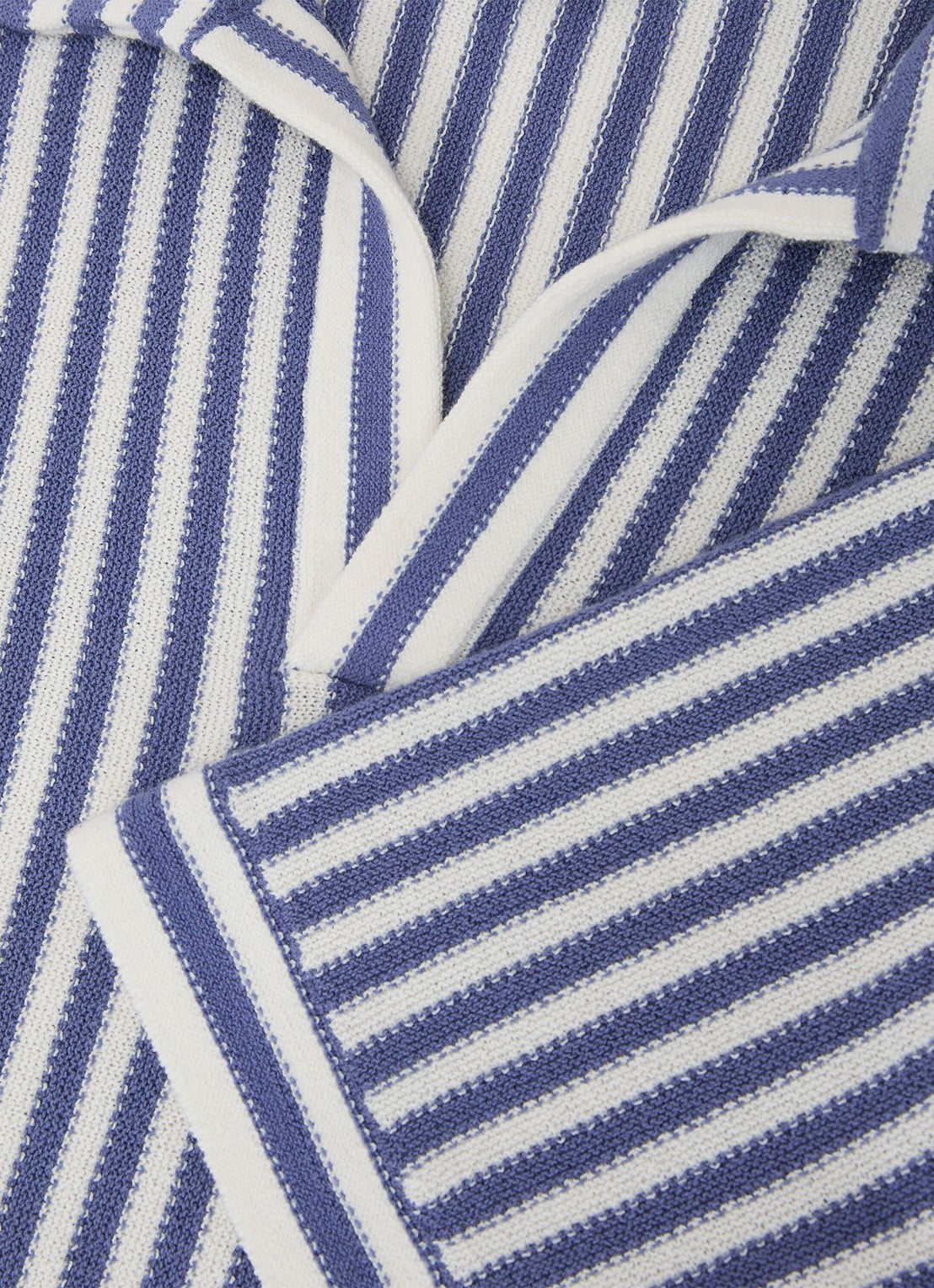 Reiss Alba regular fit polo met streepprint - detail 4 blauw
