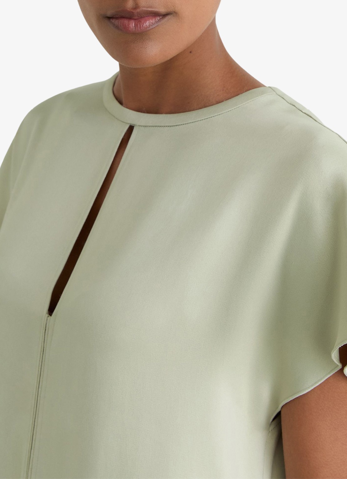 Reiss Alice mini jurk met gedrapeerd detail - detail 3 zilver