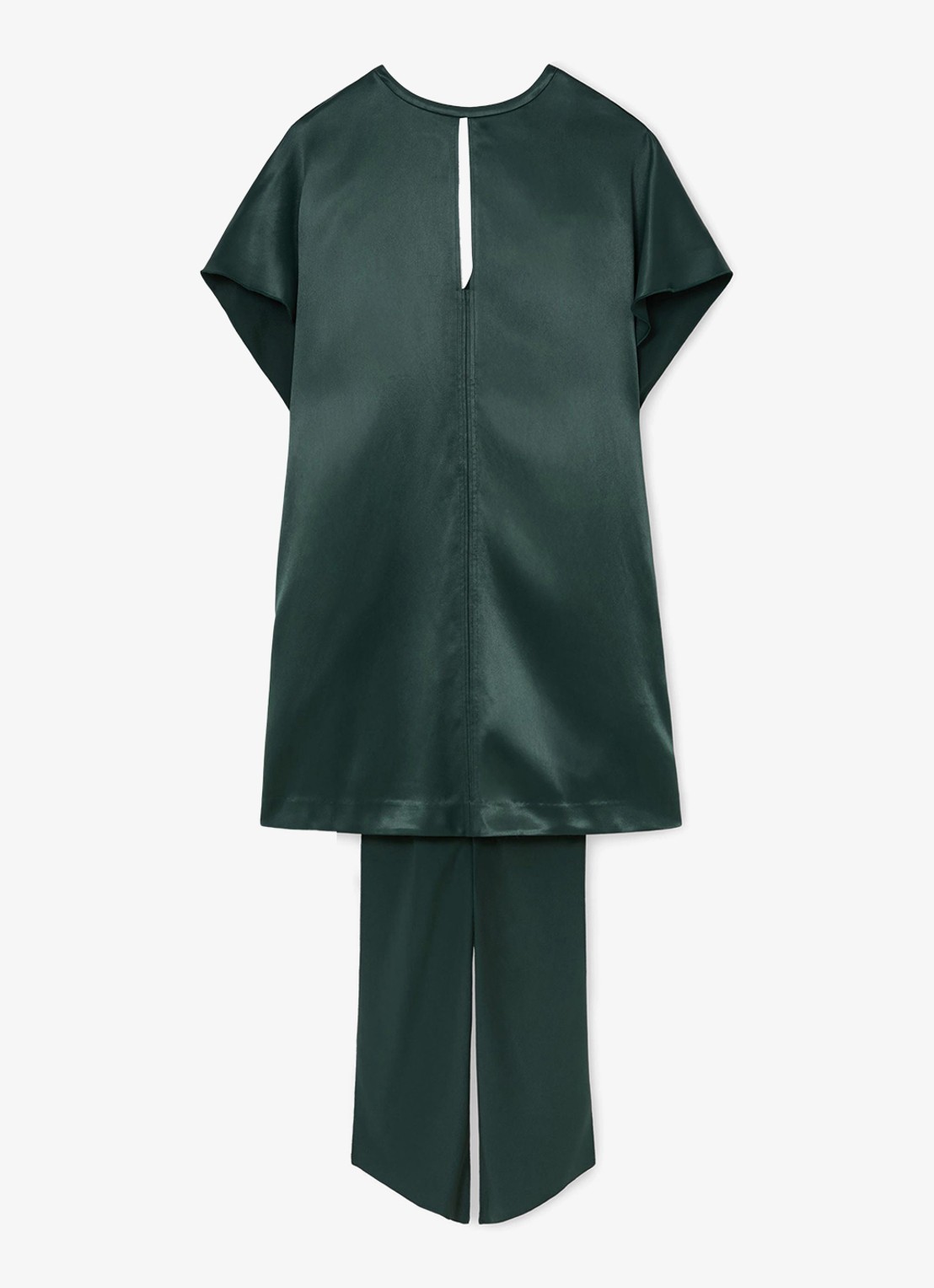 Reiss Alice mini jurk met gedrapeerd detail - voorkant turquoise