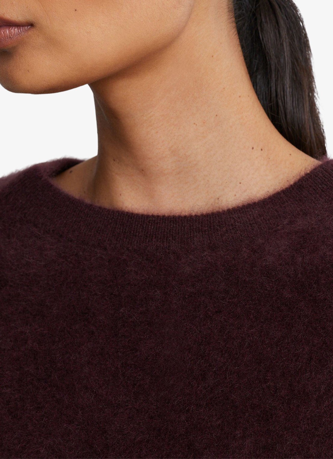 Reiss Alina fijngebreide pullover van kasjmier - detail 5 aubergine
