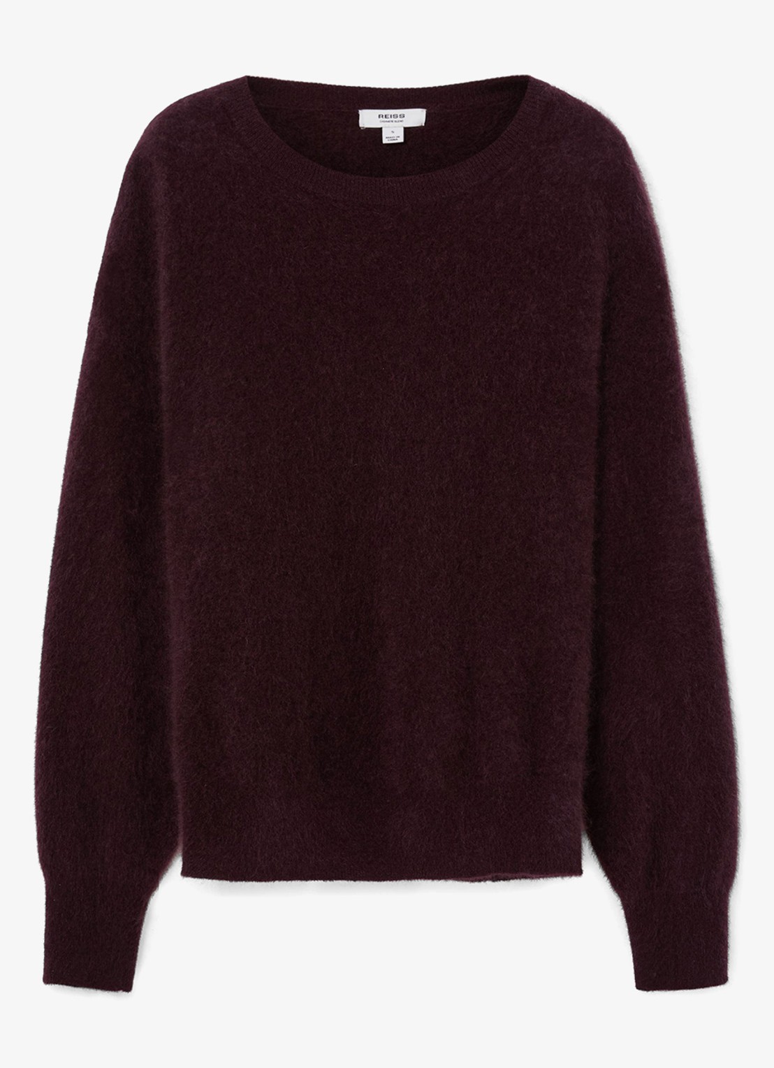 Reiss Alina fijngebreide pullover van kasjmier - voorkant aubergine