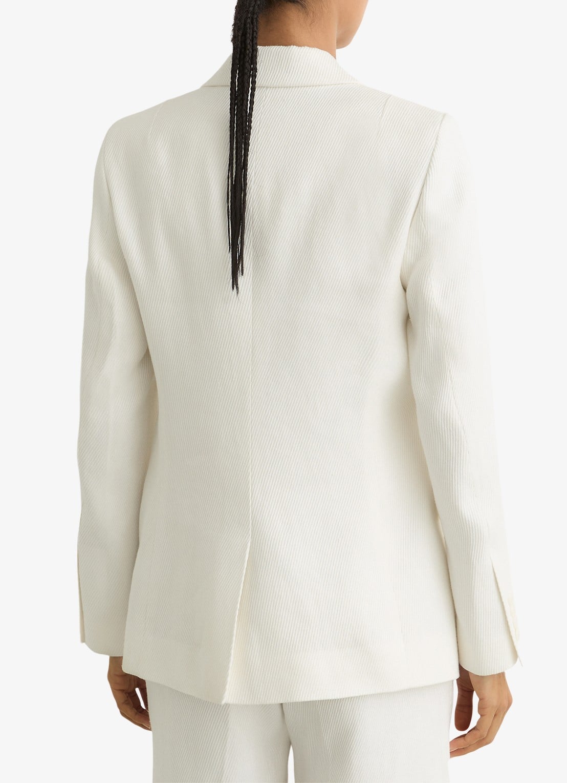 Reiss Alyx blazer in linnenblend - achterkant wit