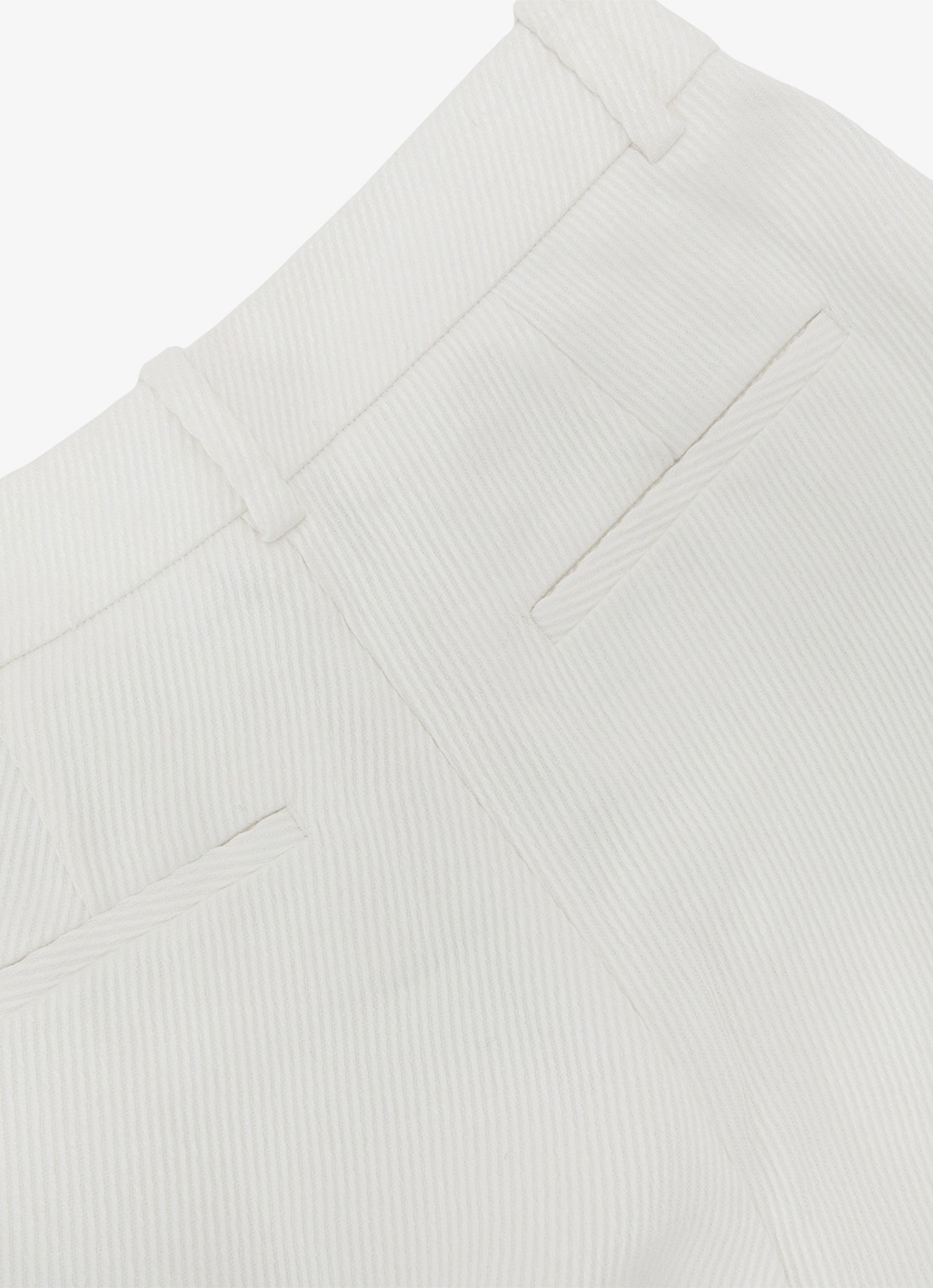 Reiss Alyx high waist wide fit pantalon in linnenblend - detail 7 wit