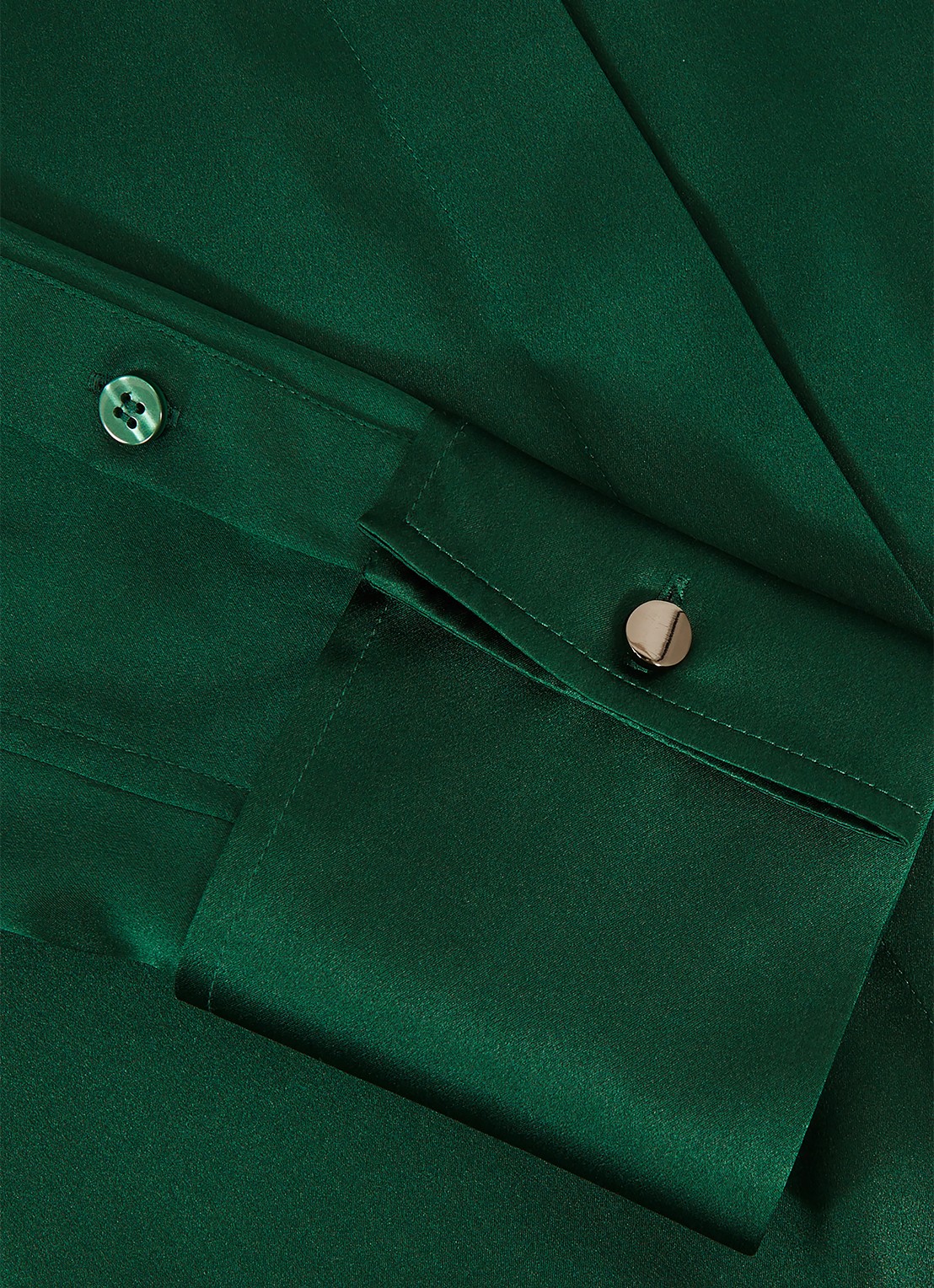Reiss Ameira blouse van zijde - detail 5 groen
