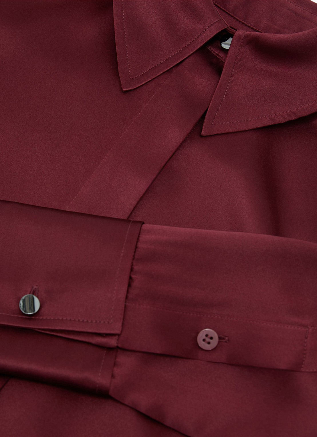 Reiss Ameira blouse van zijde - detail 6 rood