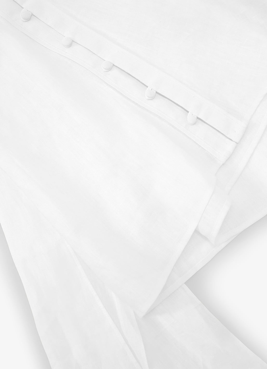 Reiss Andi top van linnen - detail 4 wit