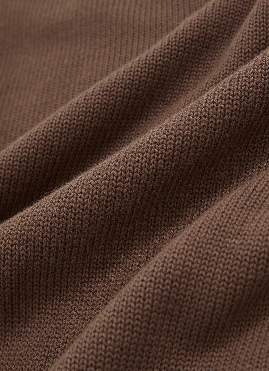 Reiss Anita fijngebreid T-shirt in wolblend - detail 3 bruin