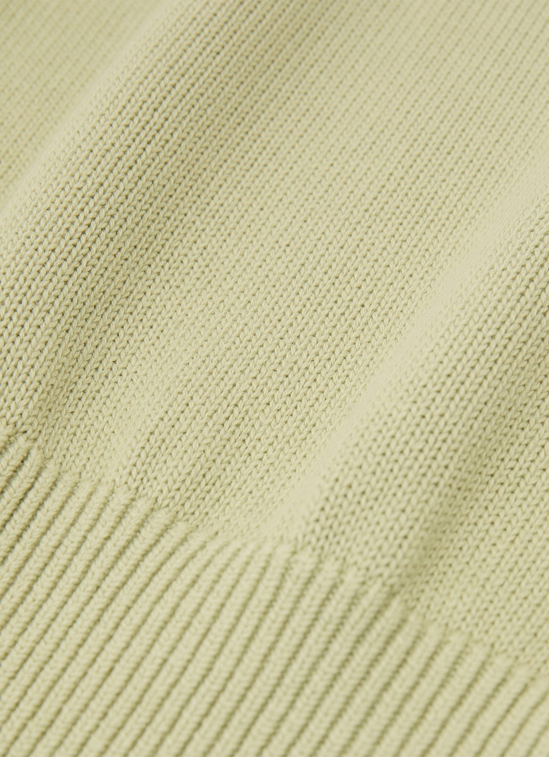 Reiss Anita fijngebreid T-shirt in wolblend - detail 4 lindegroen
