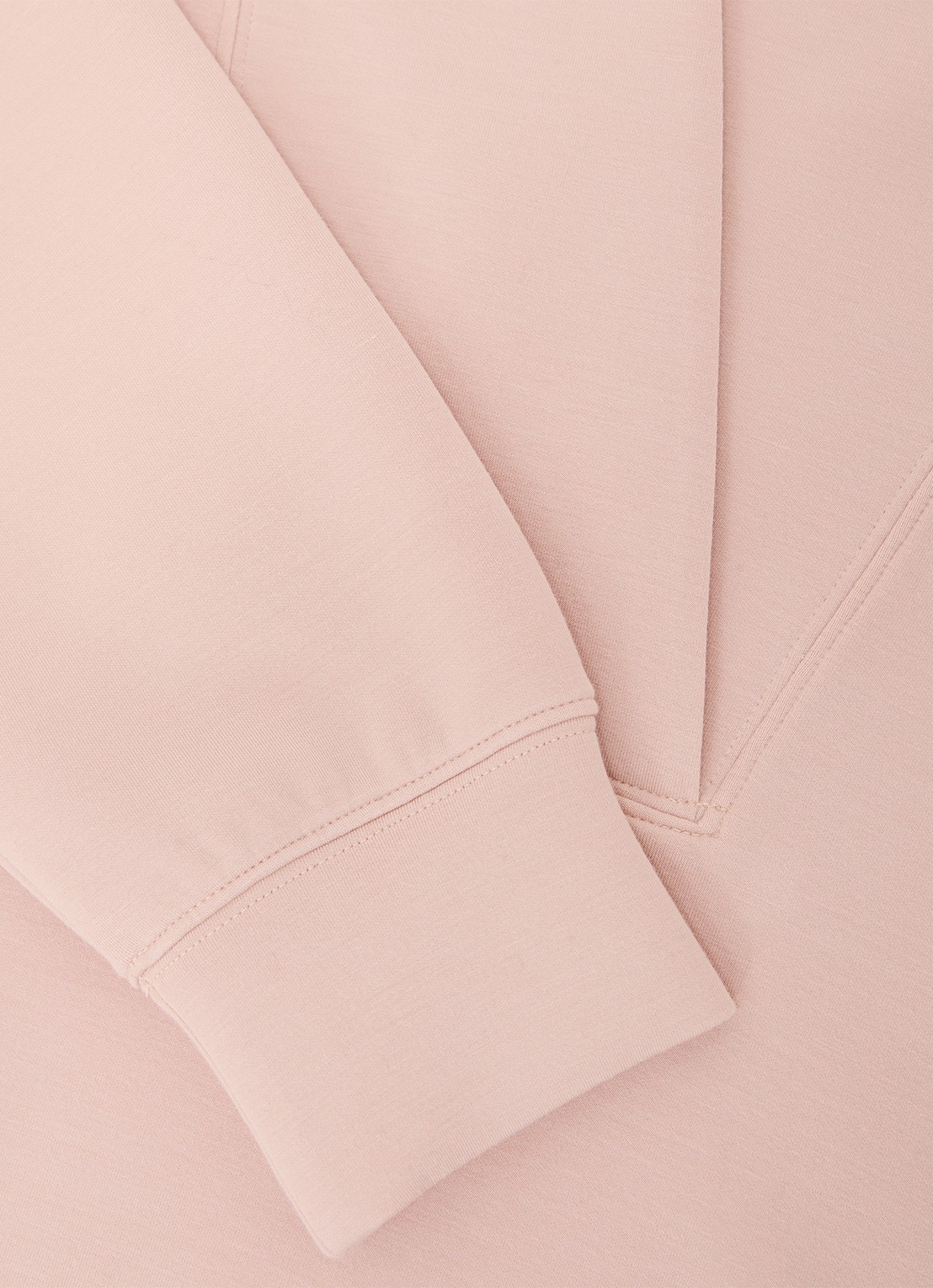 Reiss ANNABEL Premium Interlock Shawl-Neck Sweatshirt with Modal - detail 4 roze