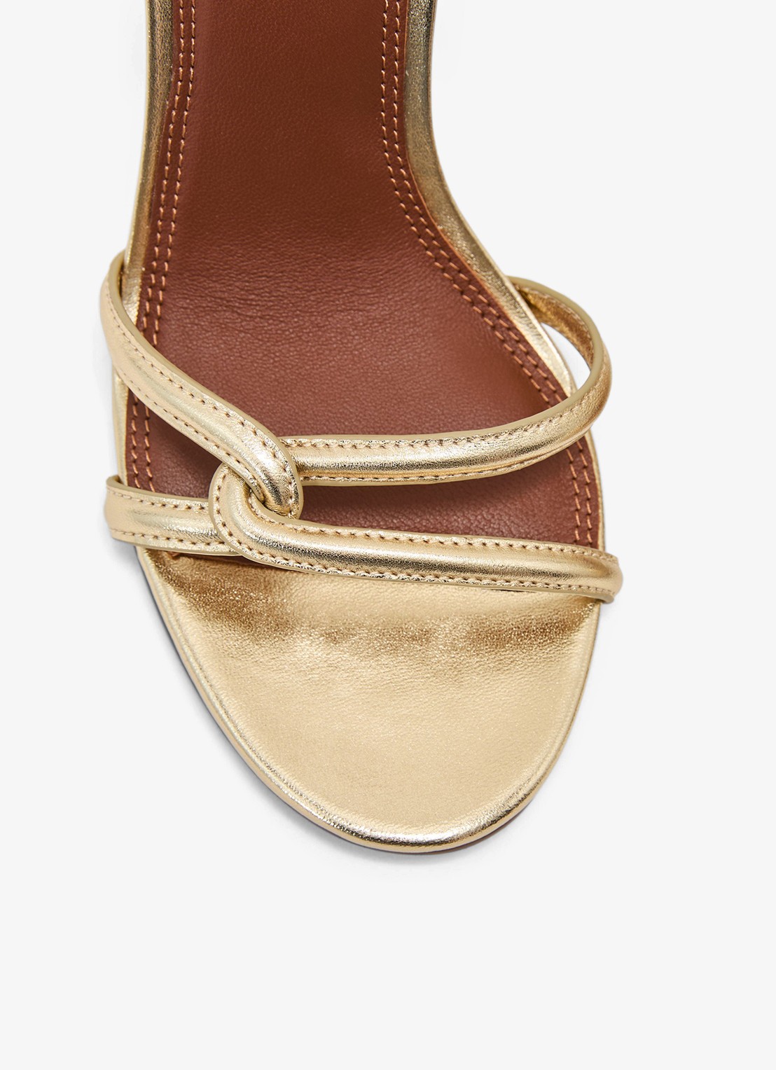 Reiss ANNABELLE Leather Link-Strap Stiletto Sandals - detail 2 goud