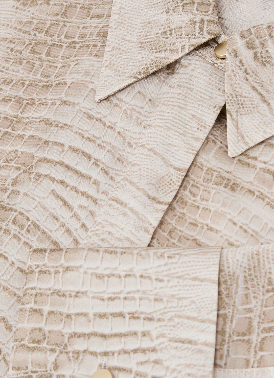 Reiss Annie tuniek met slangenprint - detail 4 neutral / beige