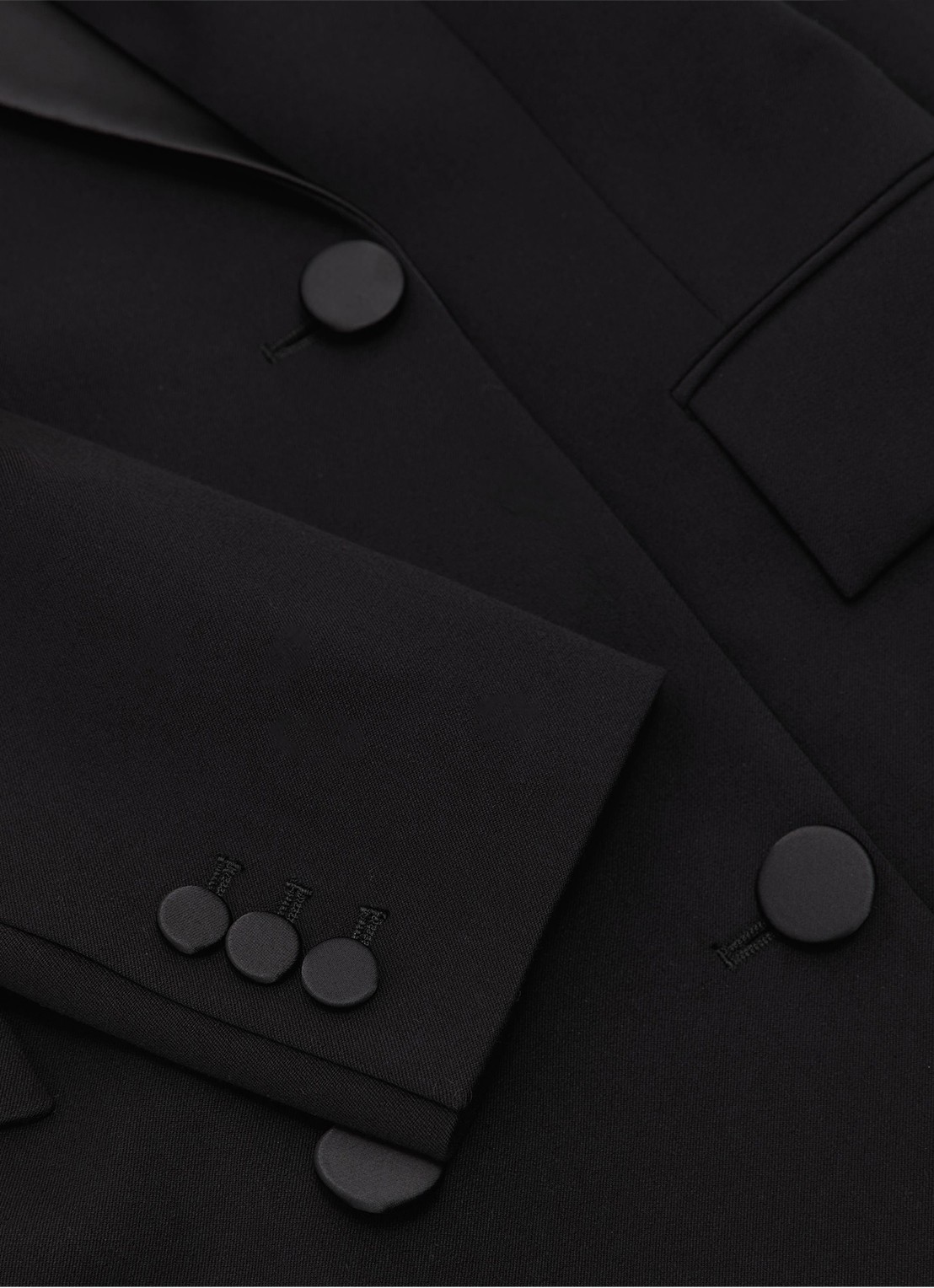 Reiss Annika double-breasted mini blazerjurk met klepzakken - detail 5 black / zwart