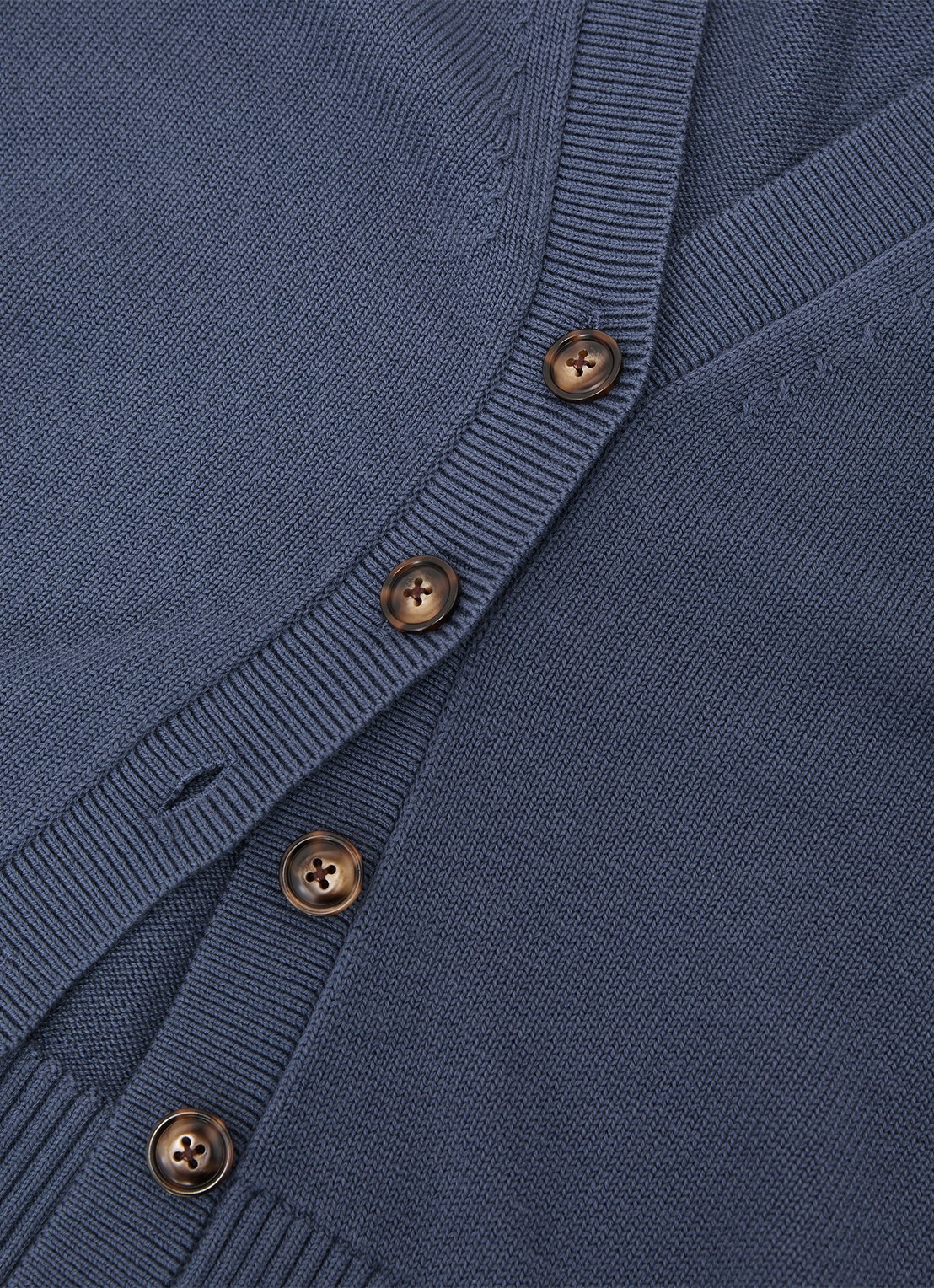 Reiss Anya fijngebreid vest in wolblend - detail 6 donkerblauw