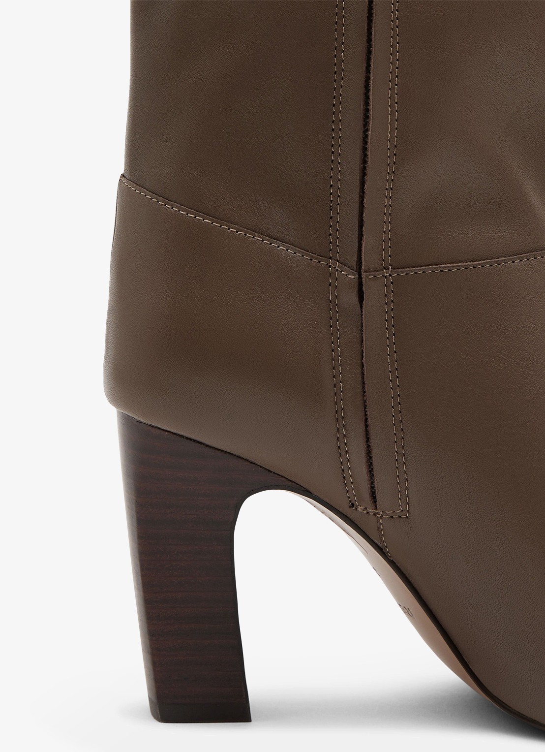 Reiss Anya laars van leer  - detail 5 taupe