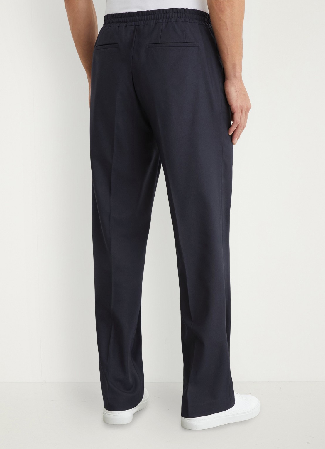 Reiss Arden regular fit pantalon met steekzakken - achterkant 6 donkerblauw