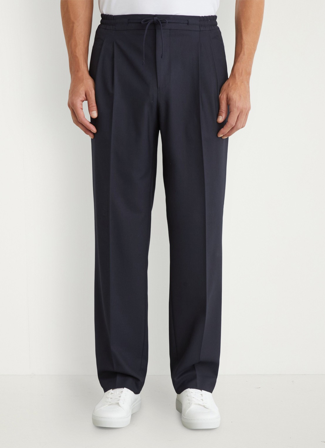 Reiss Arden regular fit pantalon met steekzakken - detail 3 donkerblauw