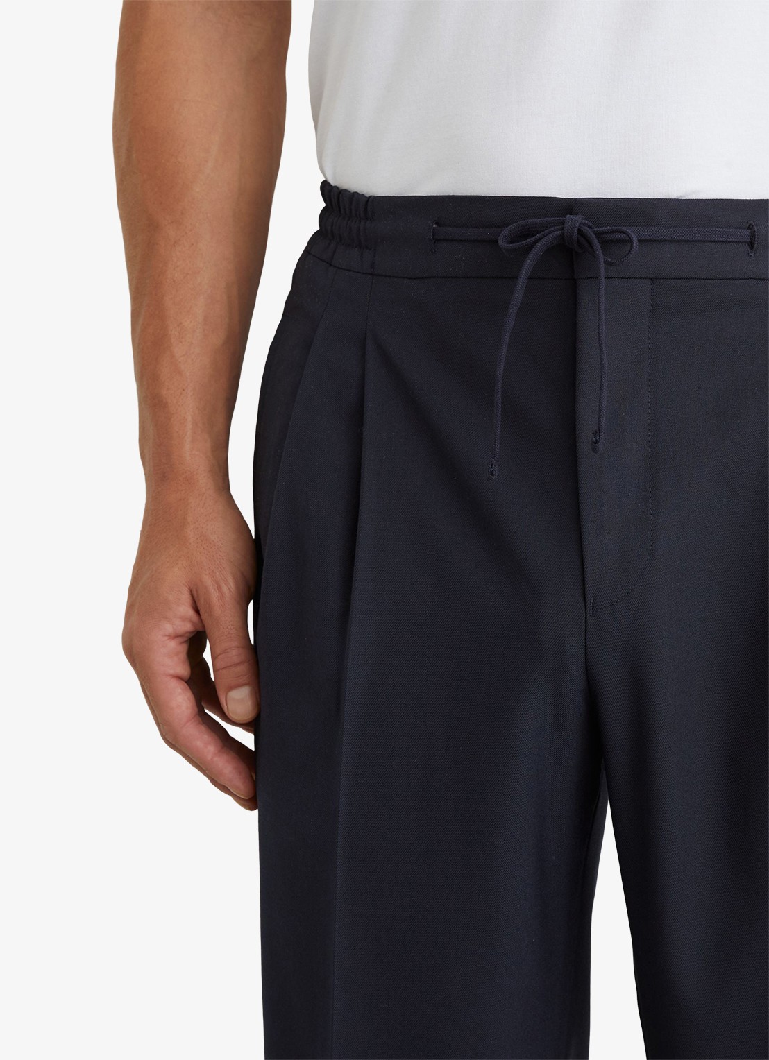 Reiss Arden regular fit pantalon met steekzakken - detail 4 donkerblauw