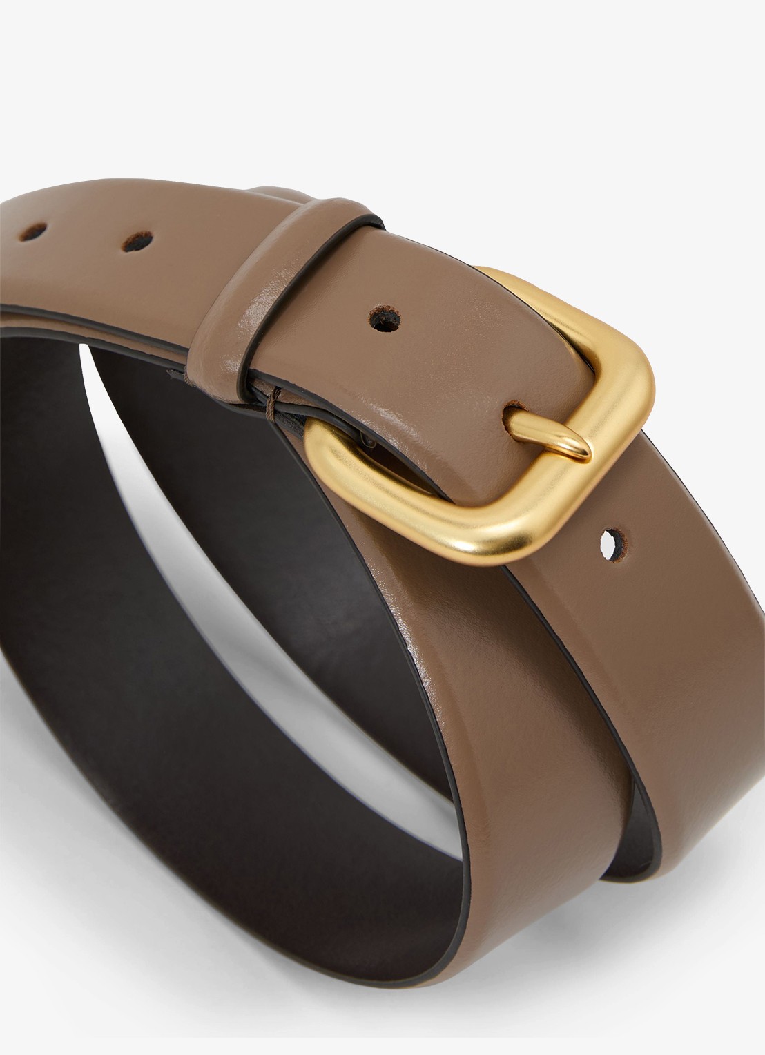 Reiss Arden riem van leer - detail 3 bruin