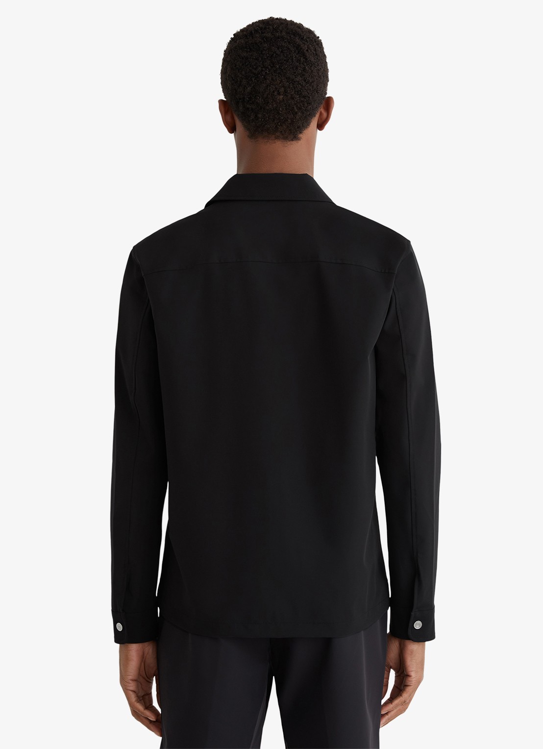 Reiss Ascend overshirt met borstzakken - achterkant 5 zwart