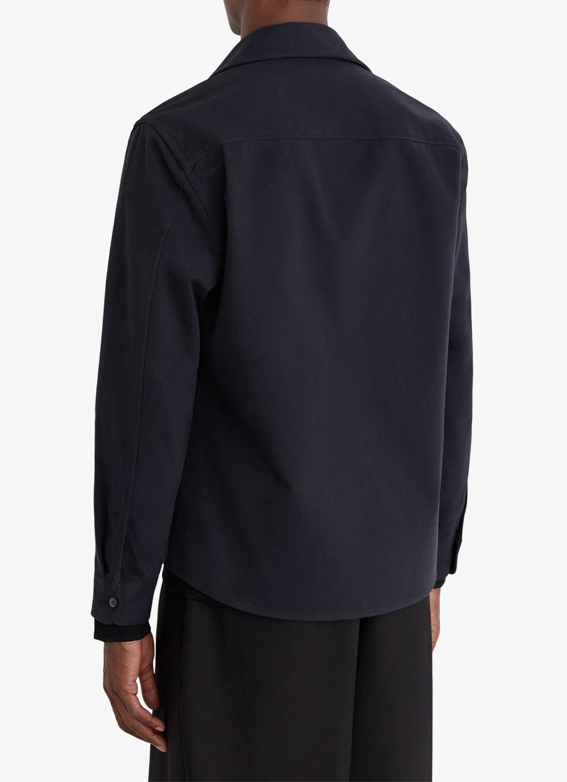 Reiss Astra regular fit overshirt met borstzakken - achterkant navy / blauw