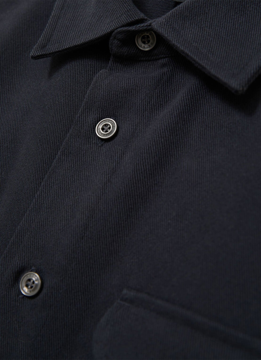 Reiss Astra regular fit overshirt met borstzakken - detail 5 navy / blauw