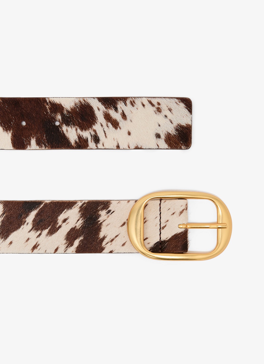 Reiss Athena riem van leer  - detail 3 bruin