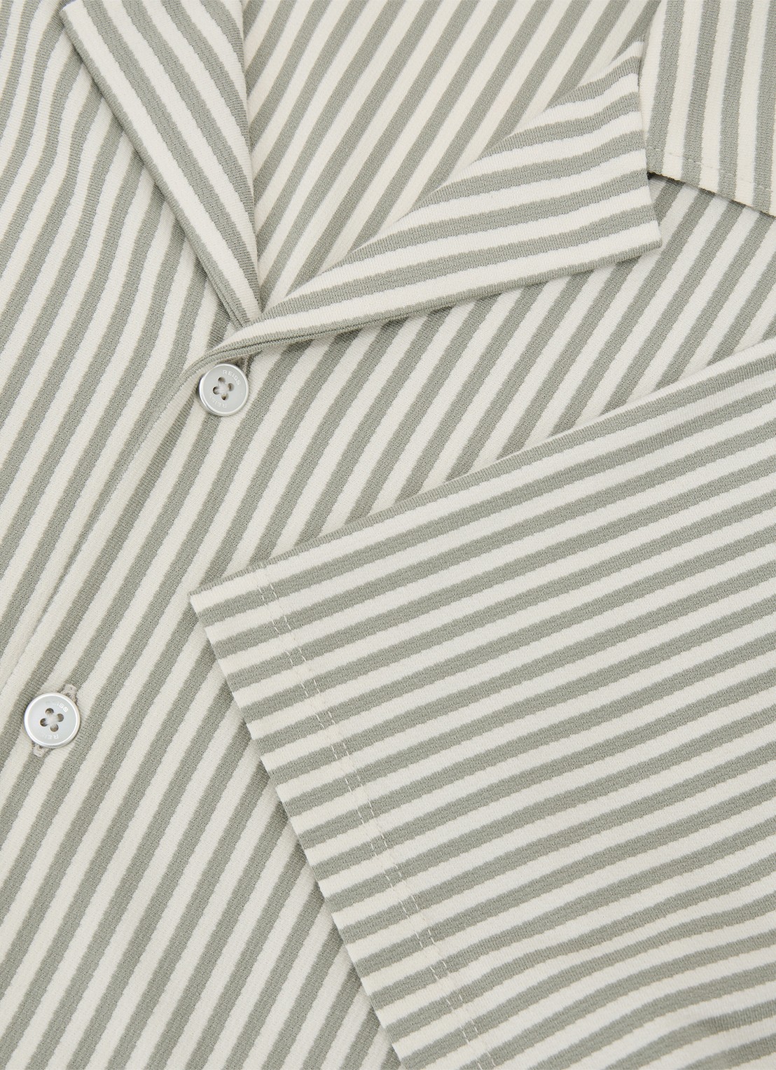 Reiss Aurelia overhemd met streepprint - detail 7 khaki